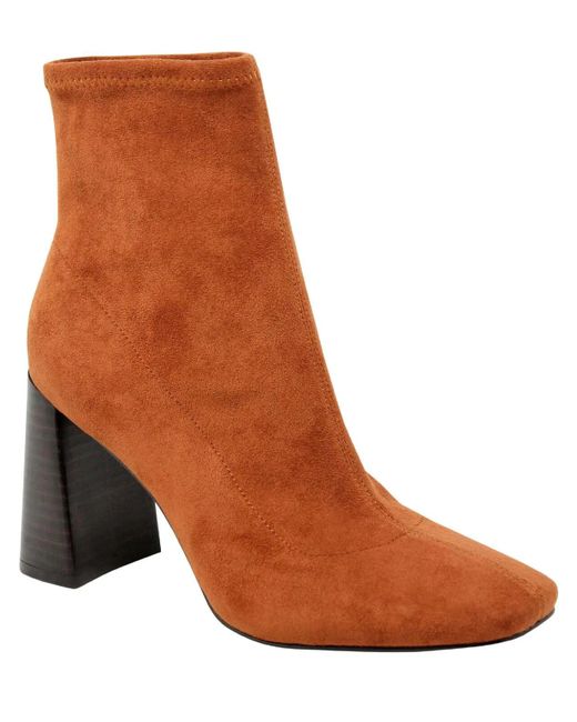 Charles David Brown Turmoil Block Heel Ankle Booties Jobb235