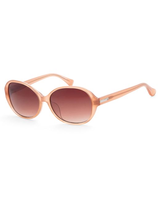 Calvin Klein Pink 57 Mm Gold Sunglasses Ck4301sa-530