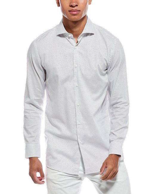 slim fit dress slacks Wrinkle-Resistant Linen Short-Sleeve Cameron Shirt Navy main image 1