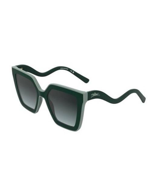 Longchamp Green Gradient Irregular Sunglasses