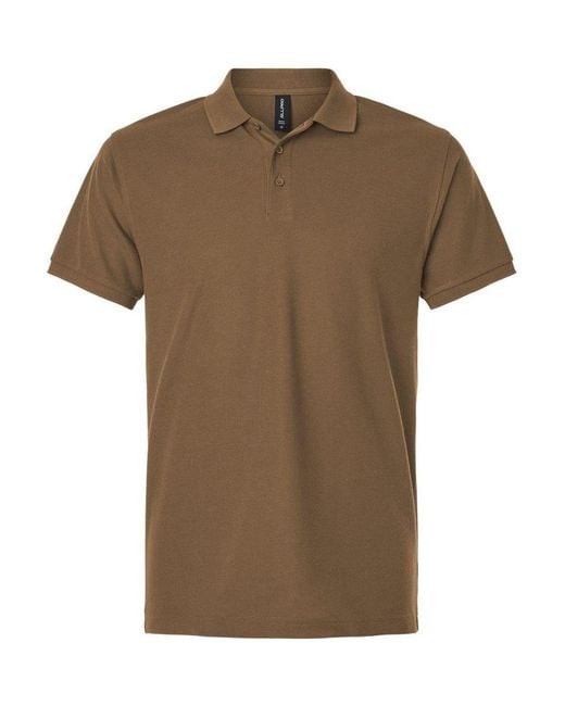 AllPro Brown Pique Polo for men