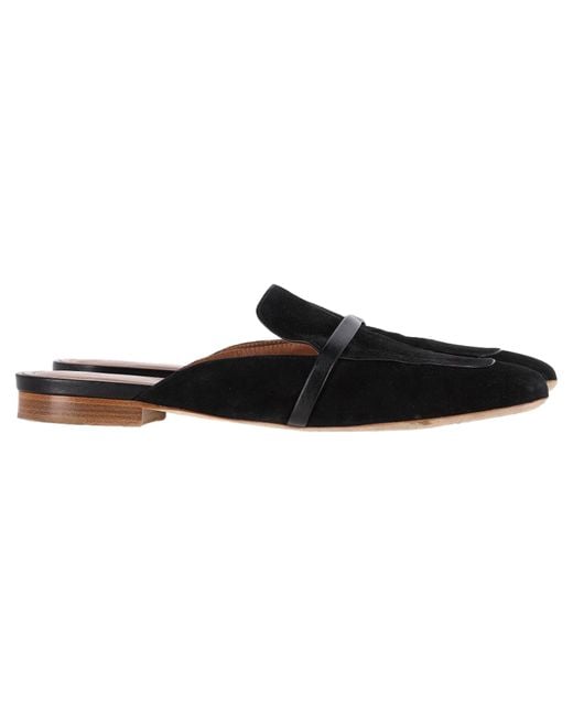 Malone Souliers Black Flat Mules