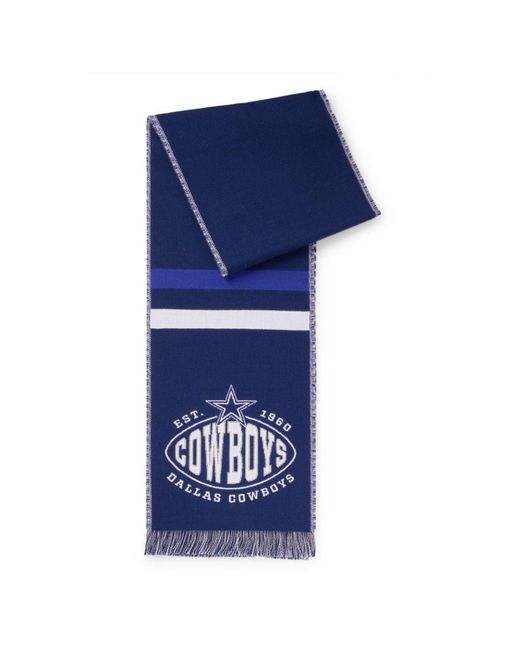 Boss Blue X Nfl Logo Scarf With Dallas Cowboys Branding for men
