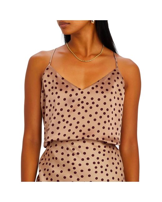 L'Agence Brown Kylee Camisole Tank Top