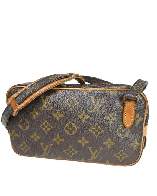 Louis Vuitton Gray Marly Canvas Shoulder Bag (pre-owned)