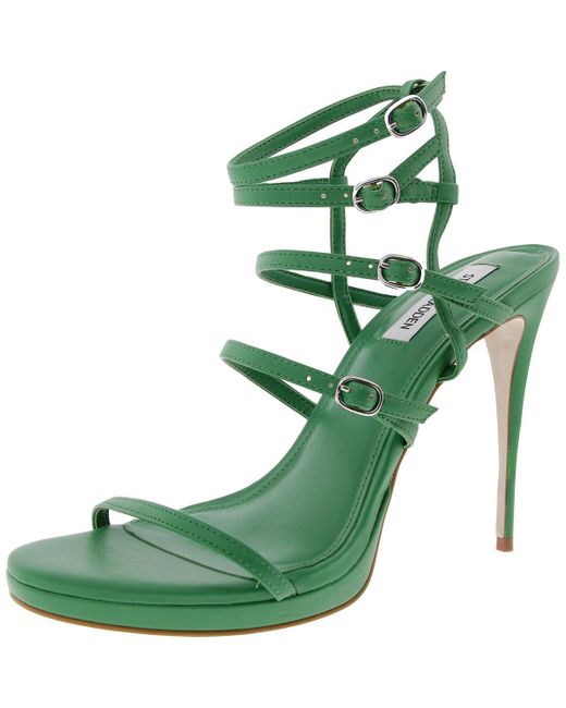 Steve Madden Green Jubliant Buckle Lace-Up
