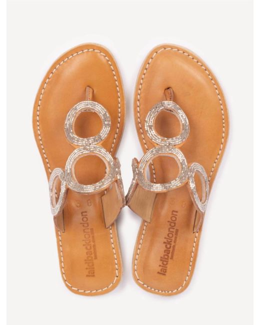 Laidbacklondon Orange Iroh Sandal
