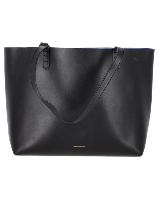 Mansur Gavriel Black Logo Tote Bag