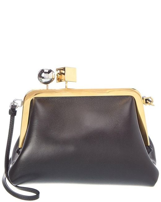 Jacquemus Gray Leather Crossbody