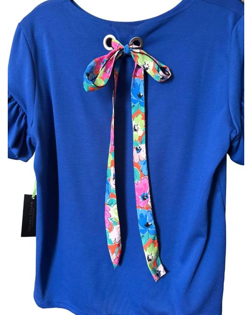 Trisha Tyler Blue Tie Back T Shirt