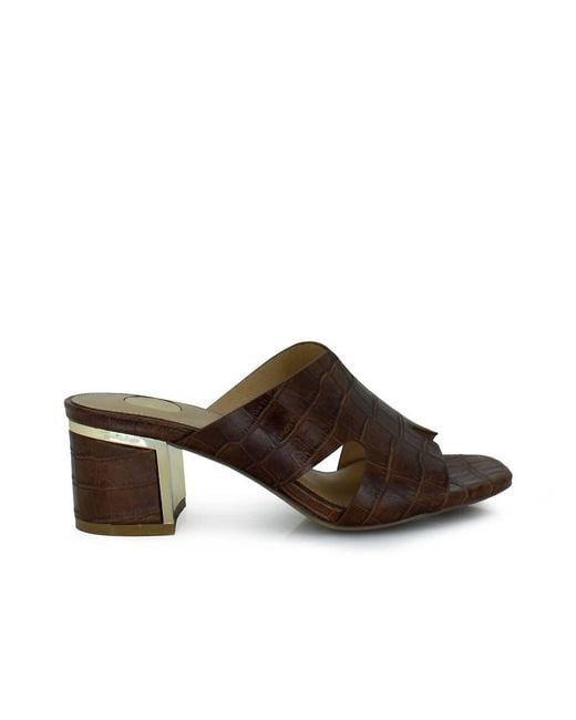 Exe' Brown Isabel Heel Sandal