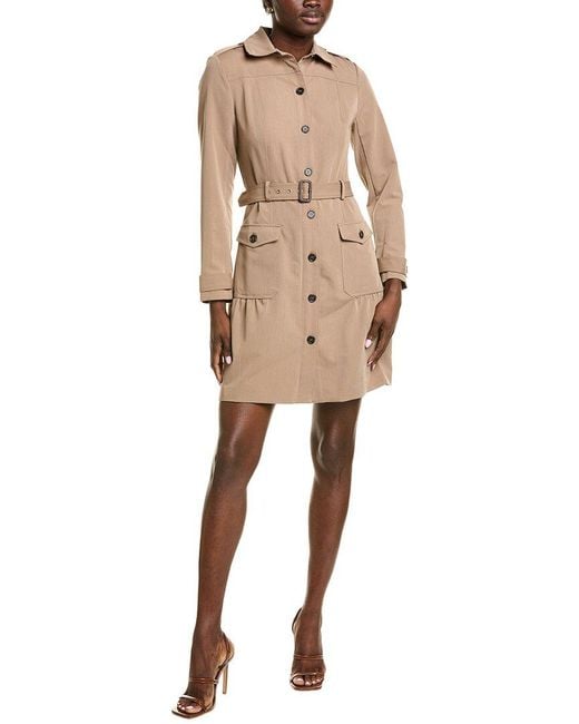 Tahari Natural Belted Shirtdress