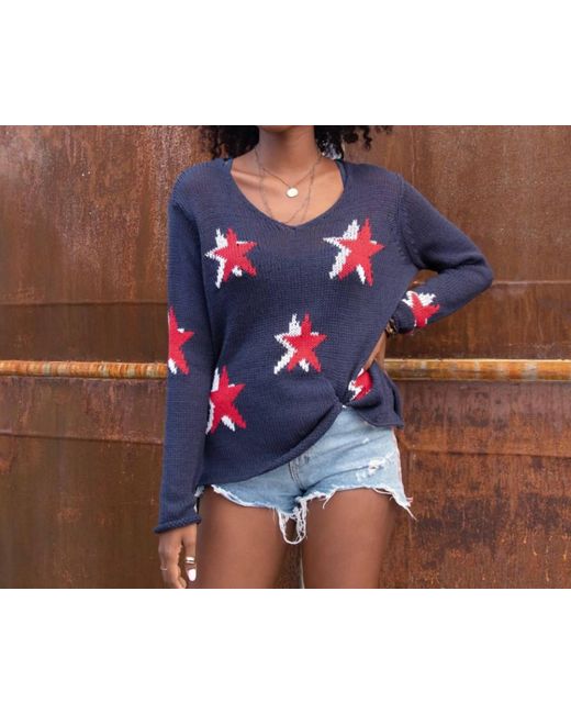 Wooden Ships Blue Seeing Stars Sweater
