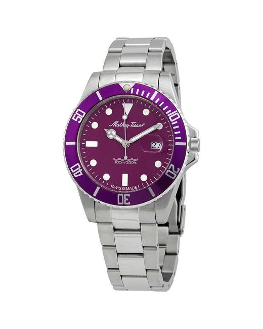 Mathey-Tissot Purple Darius Dial Watch for men