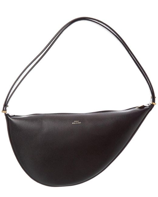 Totême  Black Scooped Leather Shoulder Bag