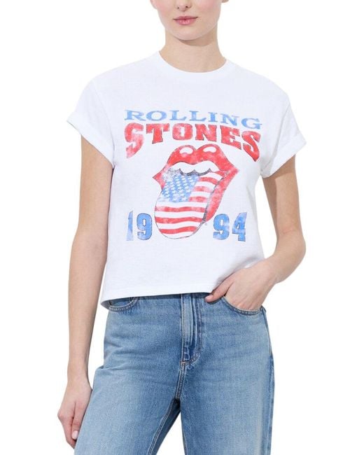 Alice + Olivia White Shira T-Shirt