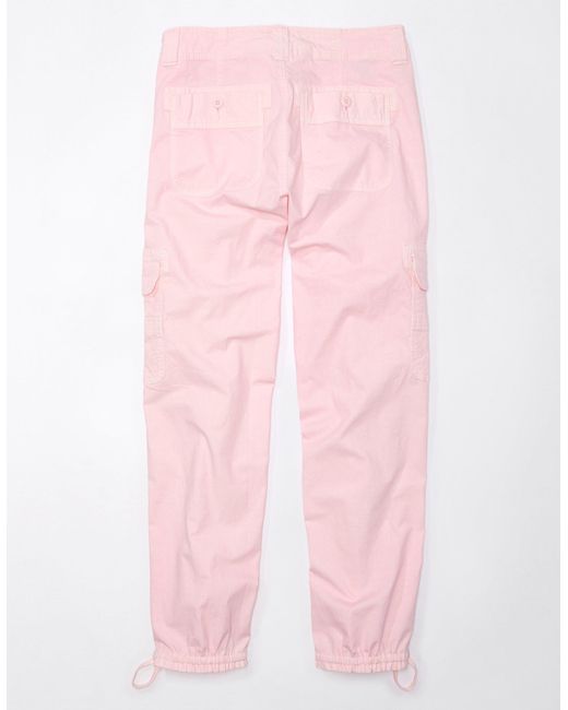 American Eagle Outfitters Pink Ae Snappy Stretch Convertible baggy Cargo jogger