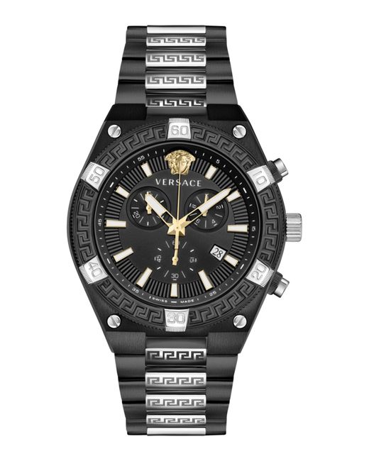 Versace Black V-sporty Greca Bracelet Watch for men
