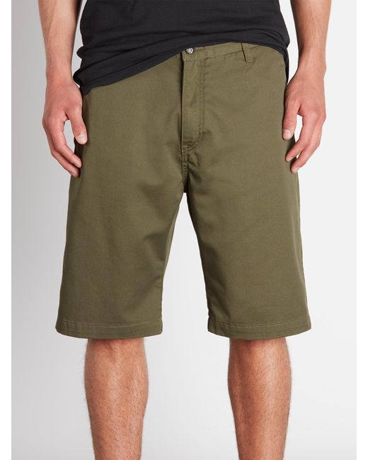 Volcom Green Vmonty Shorts - Military for men