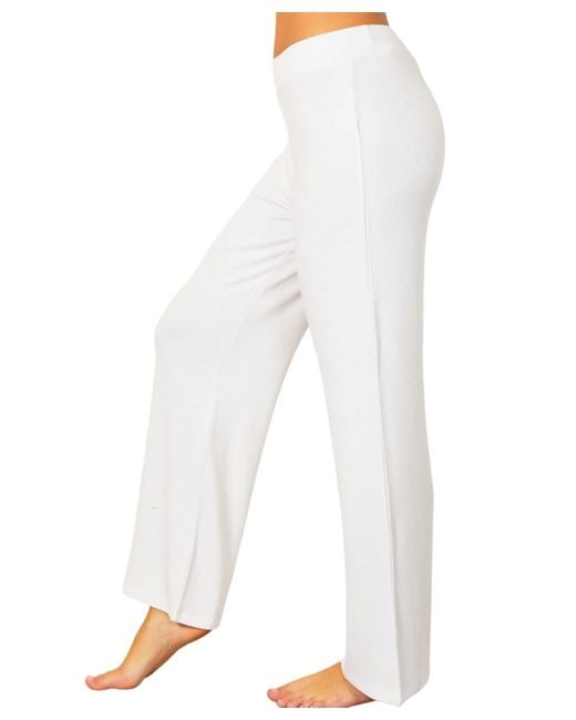 French Kyss White Soft Stretch Lounge Pant