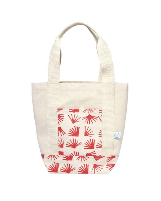 Dance Happy Designs White Ginkgo Mini Tote Bag