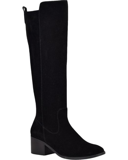 Marc Fisher Rela Heels Tall Knee-high Boots in Black | Lyst