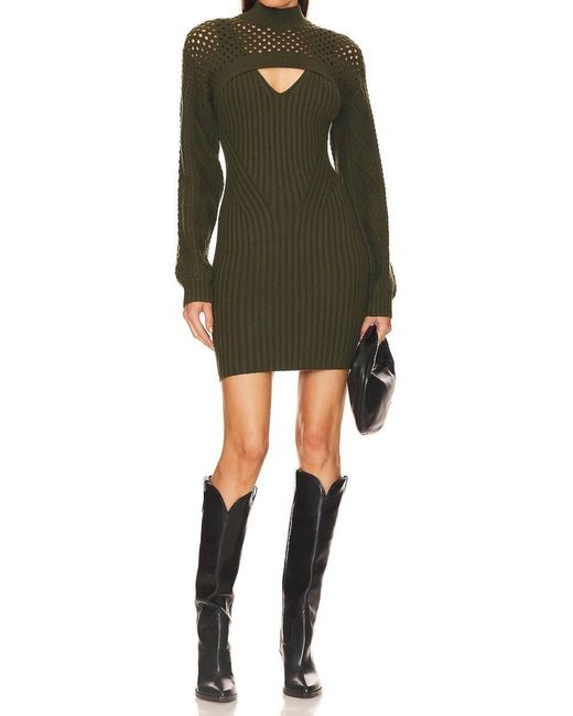 Jonathan Simkhai Green Danielle Mini Dress