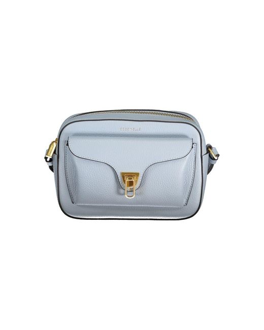 Coccinelle Blue Leather Handbag