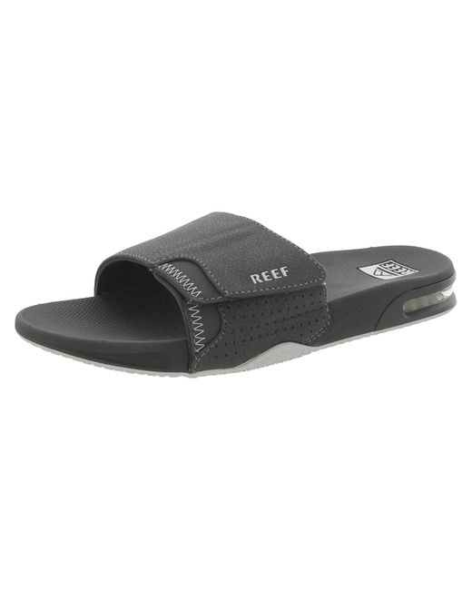 Reef Fanning Slide Slip On Casual Pool Slides in Black for Men Lyst
