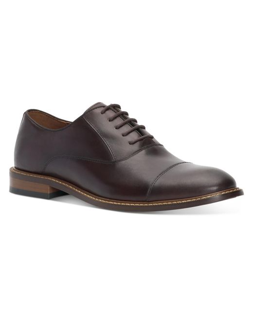 Vince Camuto Brown Loxley Leather Office Oxfords for men