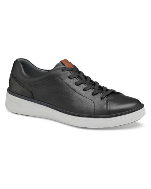 Johnston & Murphy Black Foust Leather Casual And Fashion Sneakers for men