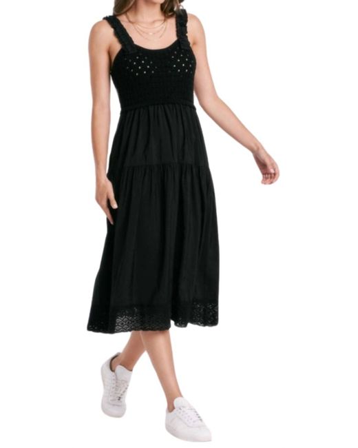 Another Love Black Astoria Midi Dress