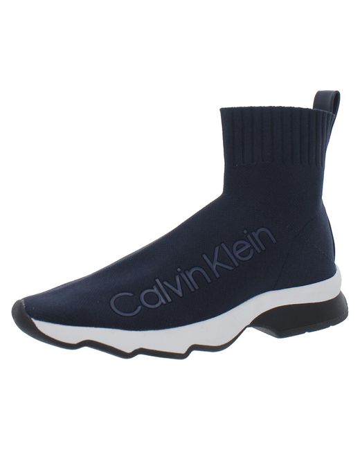 Calvin Klein Blue Padded Insole Man Made Casual And Fashion Sneakers