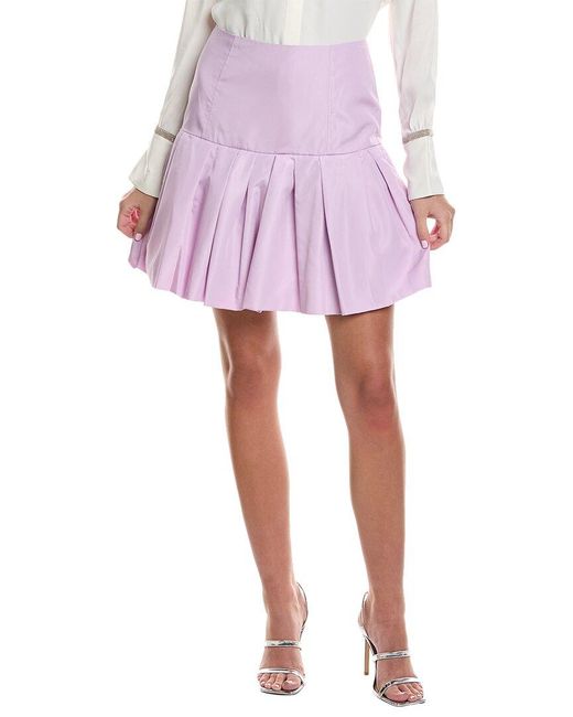 3.1 Phillip Lim Pink Bubble Hem Mini Skirt