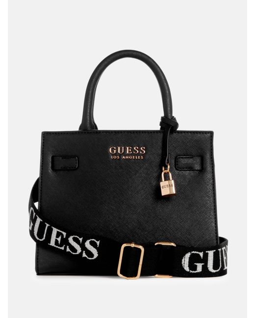 Guess Factory Black Lindfield Small Satchel