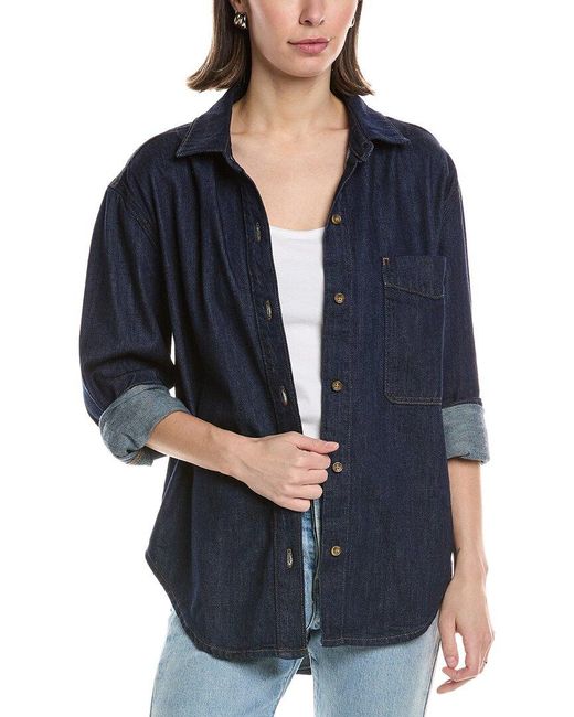 Hudson Blue Oversized Button-Down Shirt