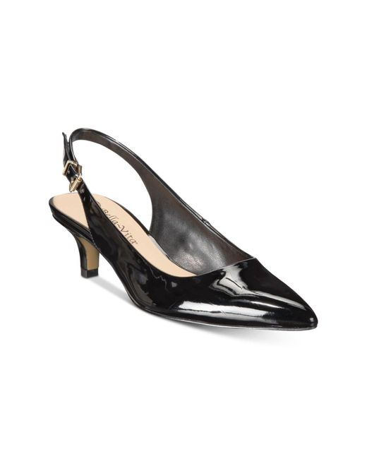 Bella Vita Women's Scarlette Slingback Pump Black Size 6.5 WW