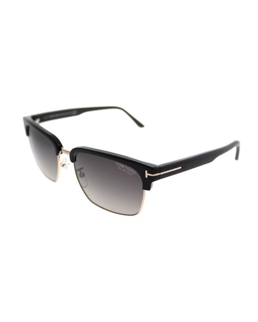 Tom Ford River Tf 367 01d Square Sunglasses in Black | Lyst