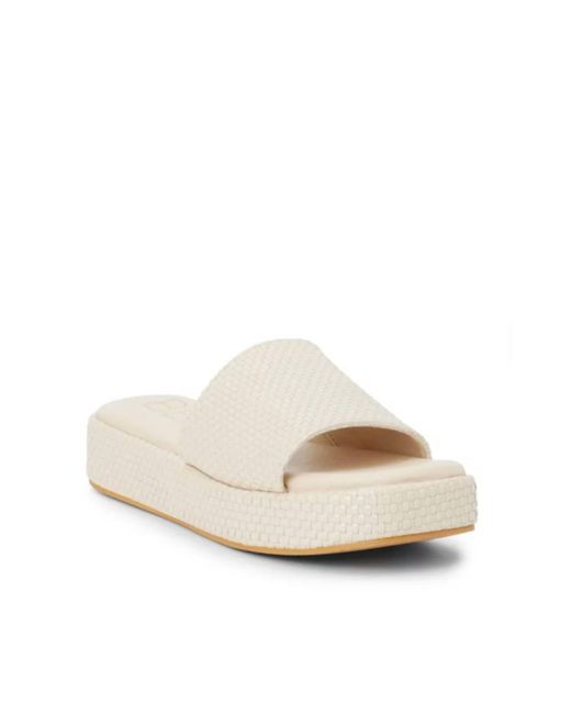 Matisse White Maui Platform Sandal