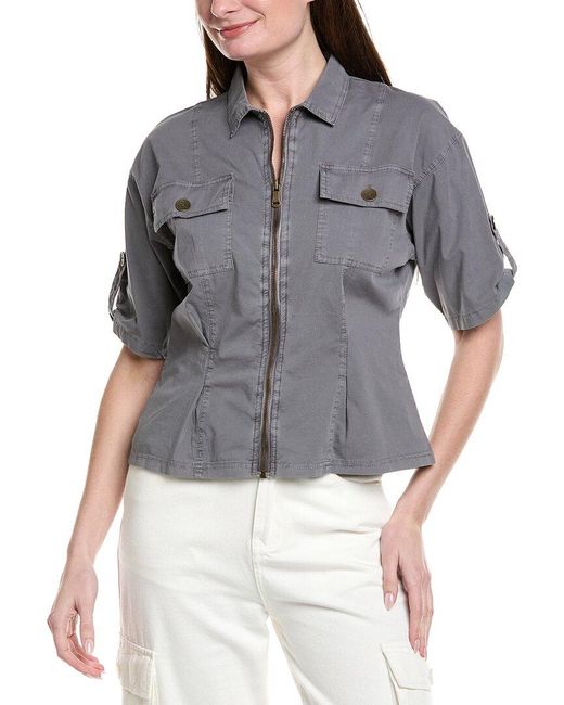 XCVI Gray Tammen Shacket