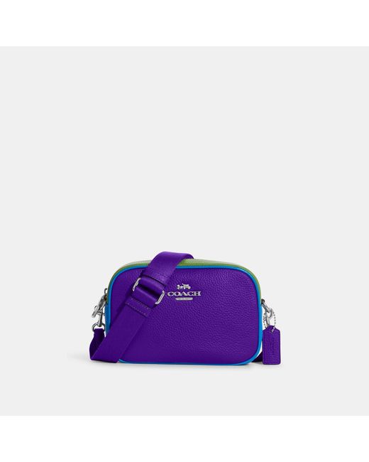 Coach Outlet Purple Mini Jamie Camera Bag In Colorblock