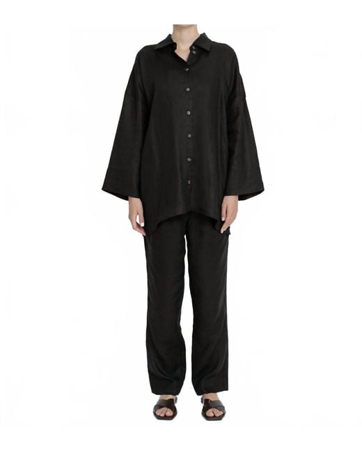 Dāl the Label Black Drawstring Pants
