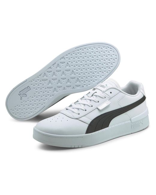 PUMA Gray Clasico Leather Lace-up Casual And Fashion Sneakers for men