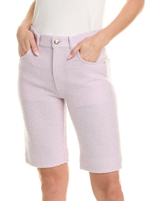 St. John Pink Wool-blend Short