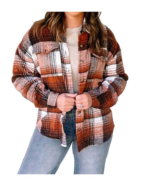 Aapparella Red Plaid Shacket