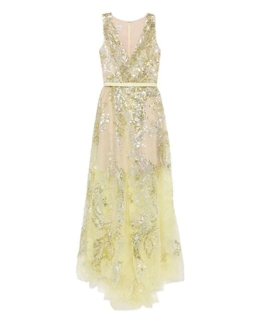 Saiid Kobeisy Women's White Embroidered Long Dress - www.ice4pros.com.br