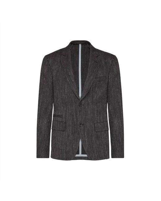 Ferragamo Black Two Button Blazer for men