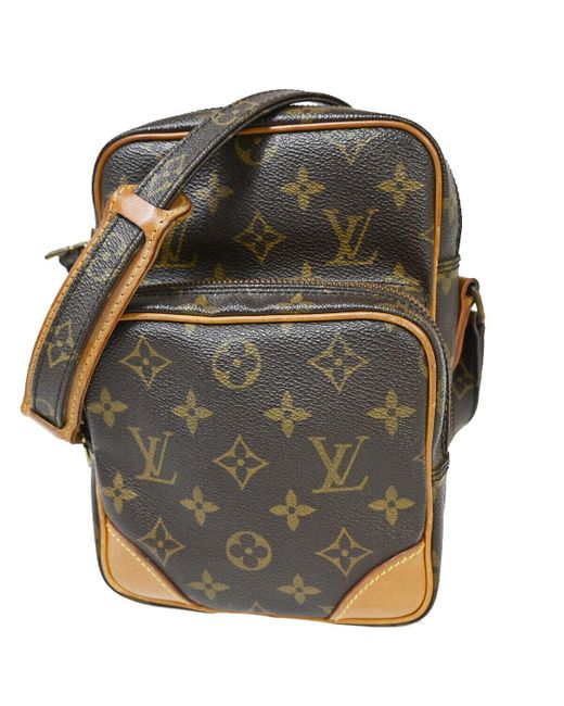 Louis Vuitton Gray Amazon Canvas Shoulder Bag (pre-owned)