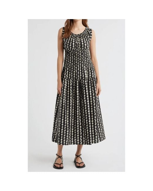 Rails Black Anastasia Tiered Midi Dress