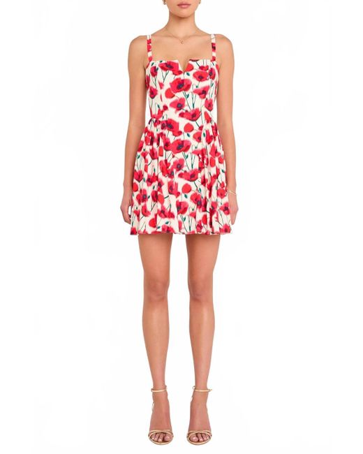 Amanda Uprichard Red Sarabeth Mini Dress